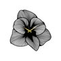 Wallity Aprire Reloj de Pared Decorativo de Metal Negro 70 x 70 cm